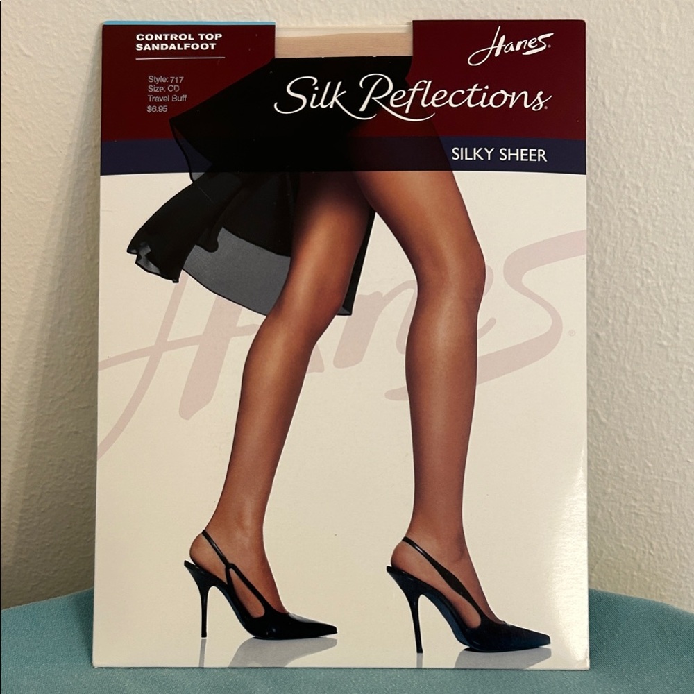 Hanes Silk Reflections Silky Sheer Hose - Travel Buff style CD control top
